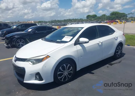 2014 Toyota Corolla S z USA, uszkodzony, nr VIN 2T1BURHE4EC151812